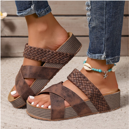 JADA Leather Sandals | Contoured Arch Support · All-Day Comfort · Elegantly Designed