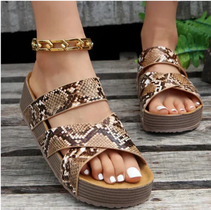 JADA Leather Sandals | Contoured Arch Support · All-Day Comfort · Elegantly Designed