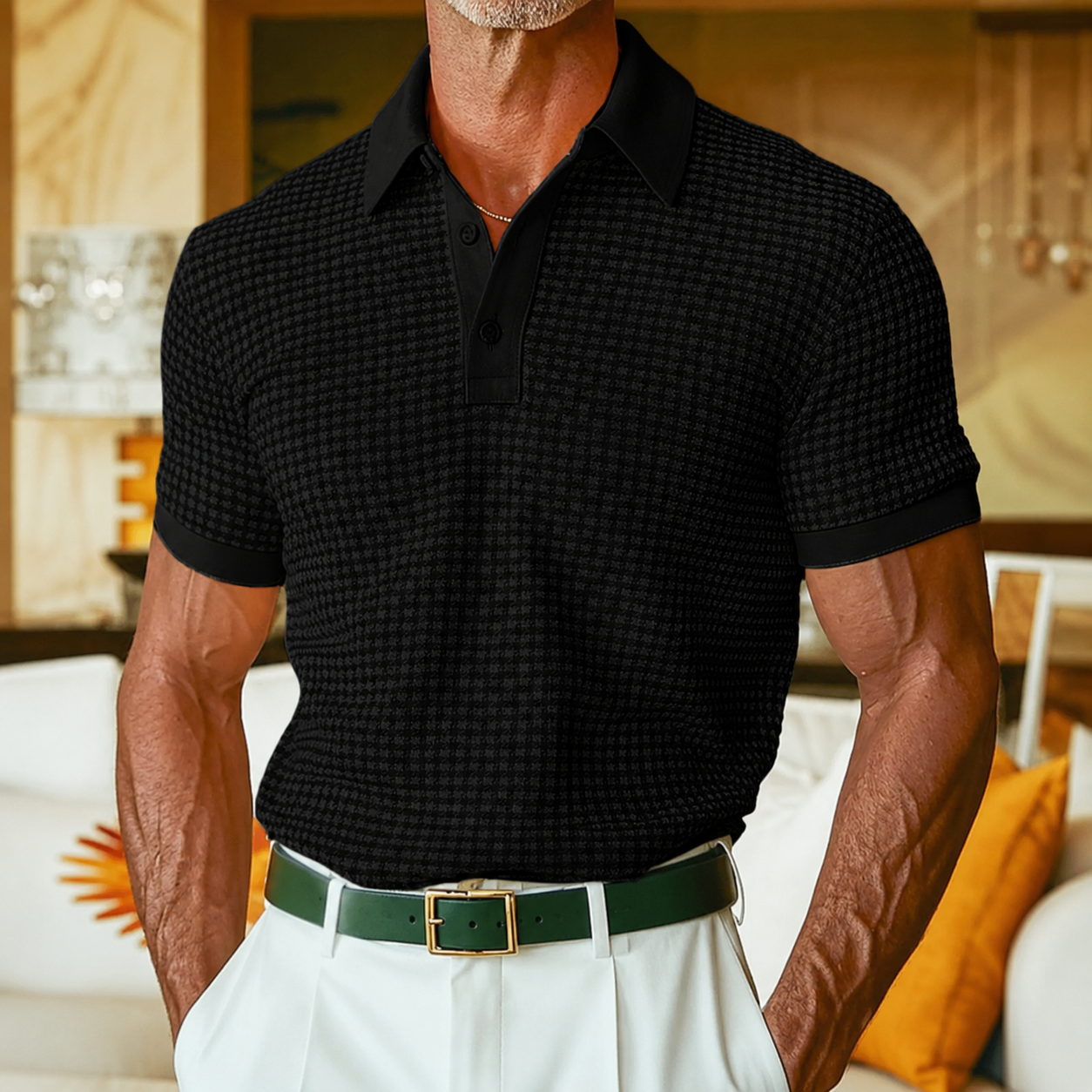 Emanuele™ Checked Polo