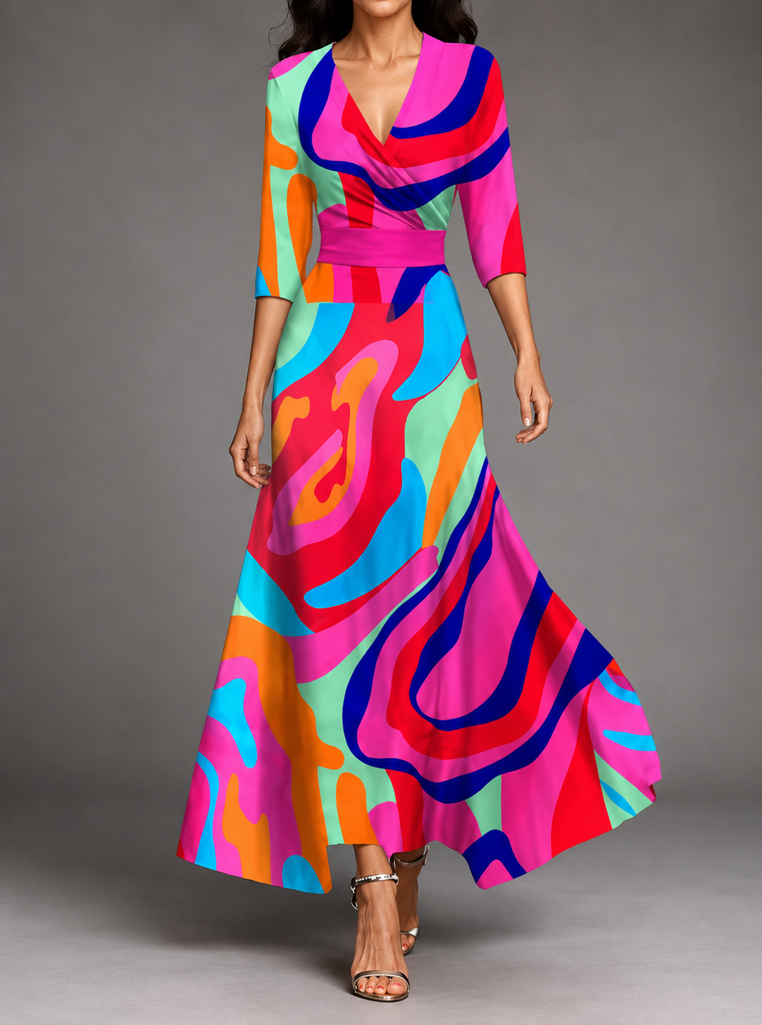 CALLA Floral Maxi Dress | Sculpting Silhouette · Breathable Comfort · Effortlessly Elegant