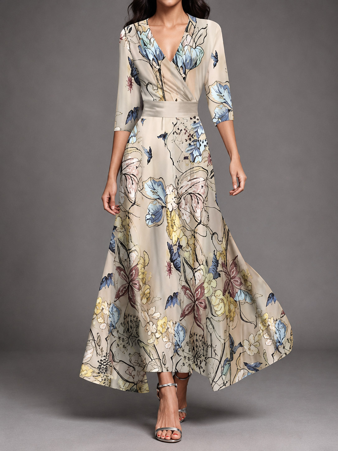 CALLA Floral Maxi Dress | Sculpting Silhouette · Breathable Comfort · Effortlessly Elegant