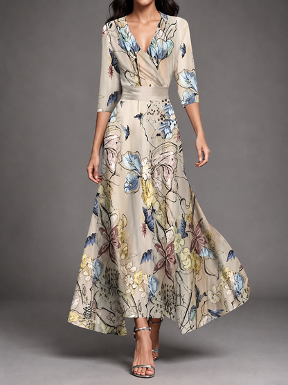 CALLA Floral Maxi Dress | Sculpting Silhouette · Breathable Comfort · Effortlessly Elegant