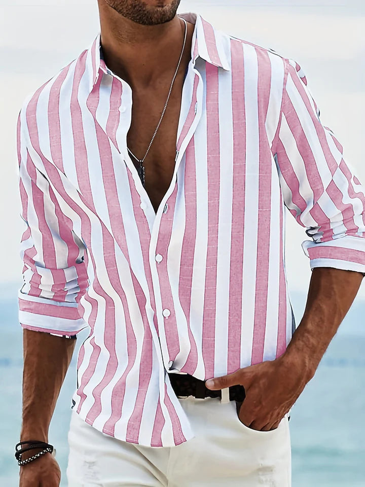 Striped Long-Sleeve Shirt – Regular Fit
