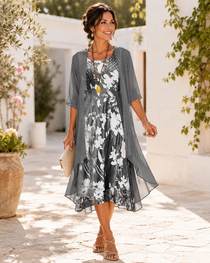 OLIVIA Double-Layer Floral Dress | Floaty & Feminine · Flattering on Every Figure ·